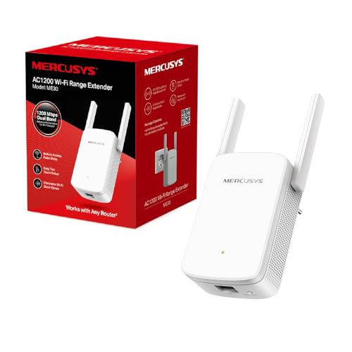Mercusys ME30: Repetidor WiFi 5 AC1200 con antenas externas para ampliar cobertura