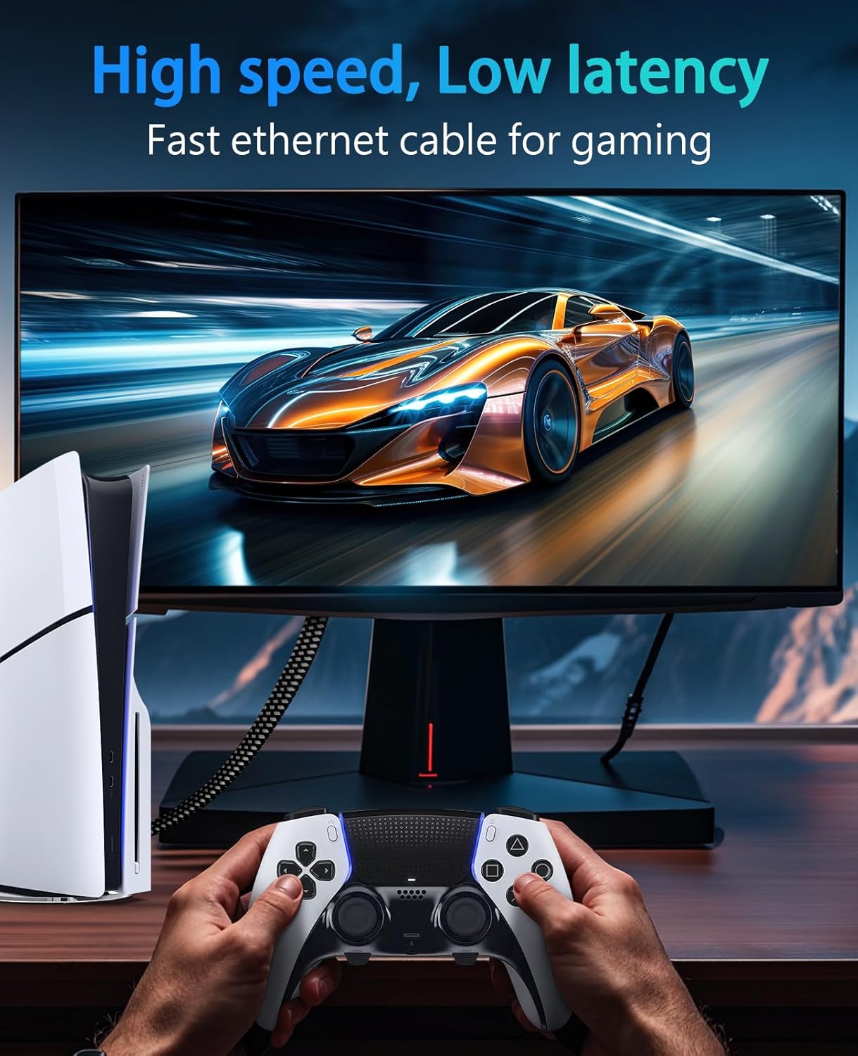 Thumbnail 2 de ARISKEEN Cat 8 Ethernet Cable 2M 2Pack: High-Speed, Flat, Shielded Network for Reliable Fast Connections