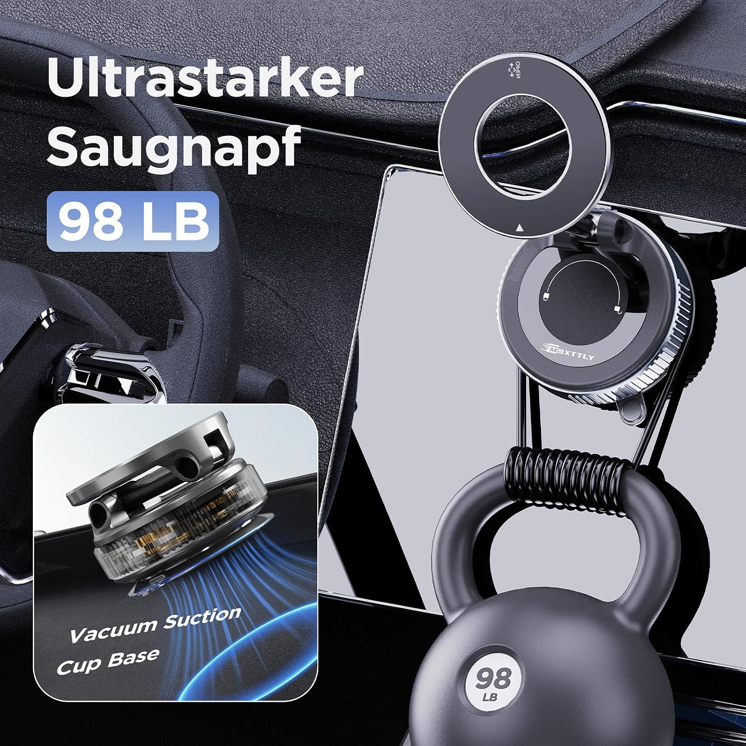 Thumbnail 6 de MSXTTLY Vmag-S1 magnetische Autohalterung 360°