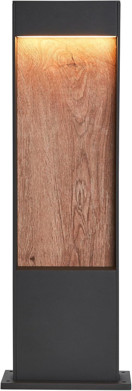 Detalle 2 de SLV Lampe à poser FLATT POLE 65 – Éclairage extérieur LED IP65, 9,7 W, 400 lm, marron