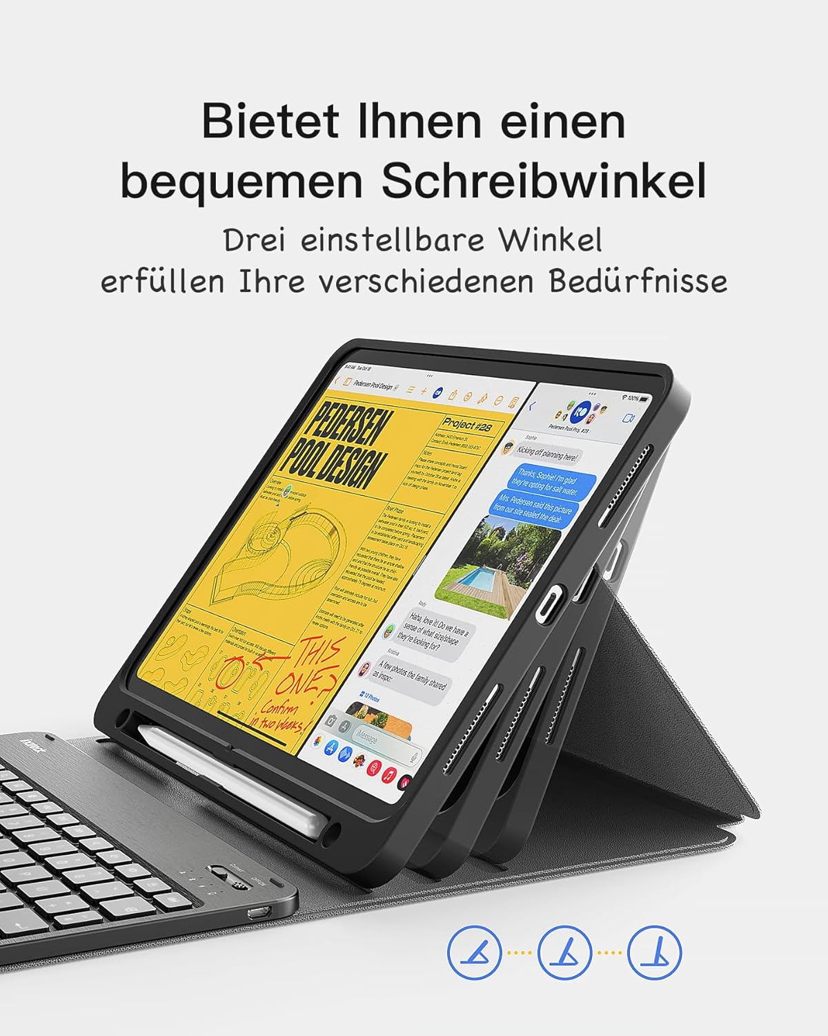 Thumbnail 4 de Inateck Classic KB04002 Tastatur Hülle 11 Zoll ⌨