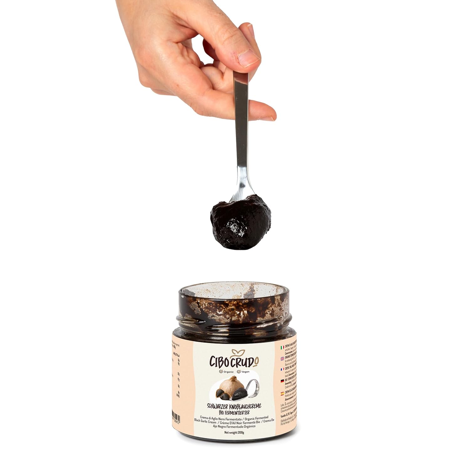 Detalle 1 de Schwarzer Knoblauch Paste Bio – 200g