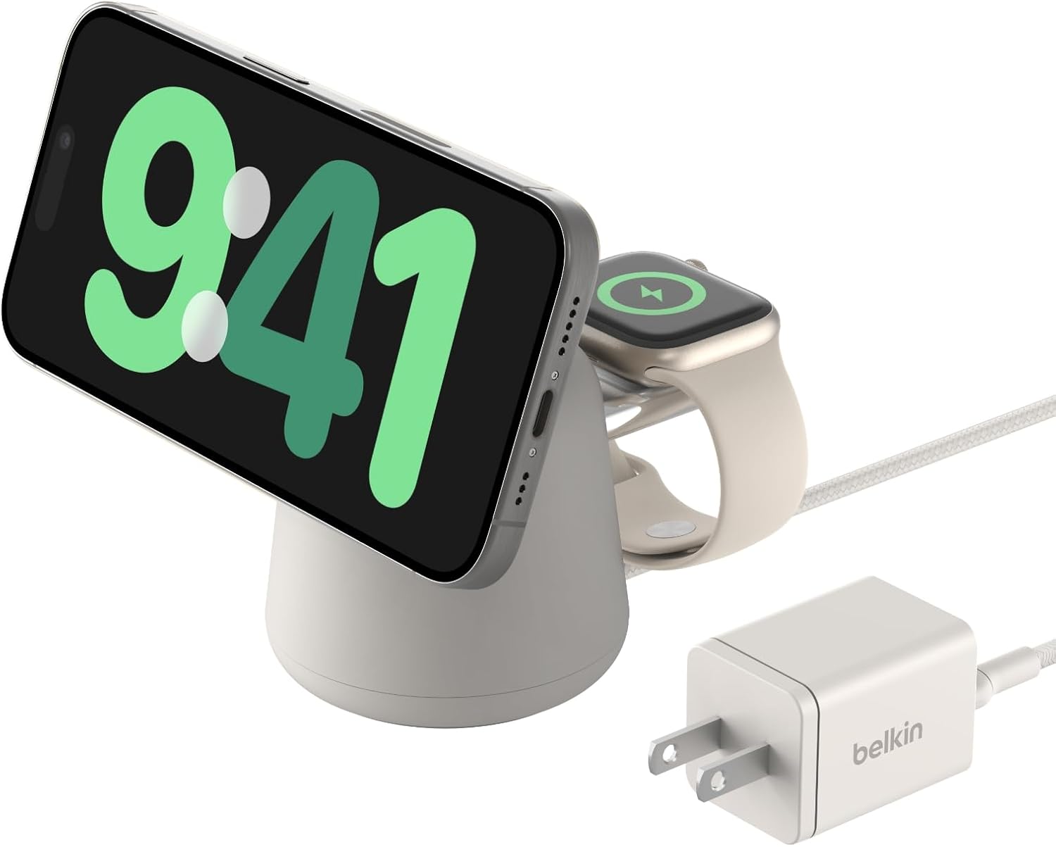 Detalle de Belkin 2-in-1 Qi2 Wireless Dock 15W