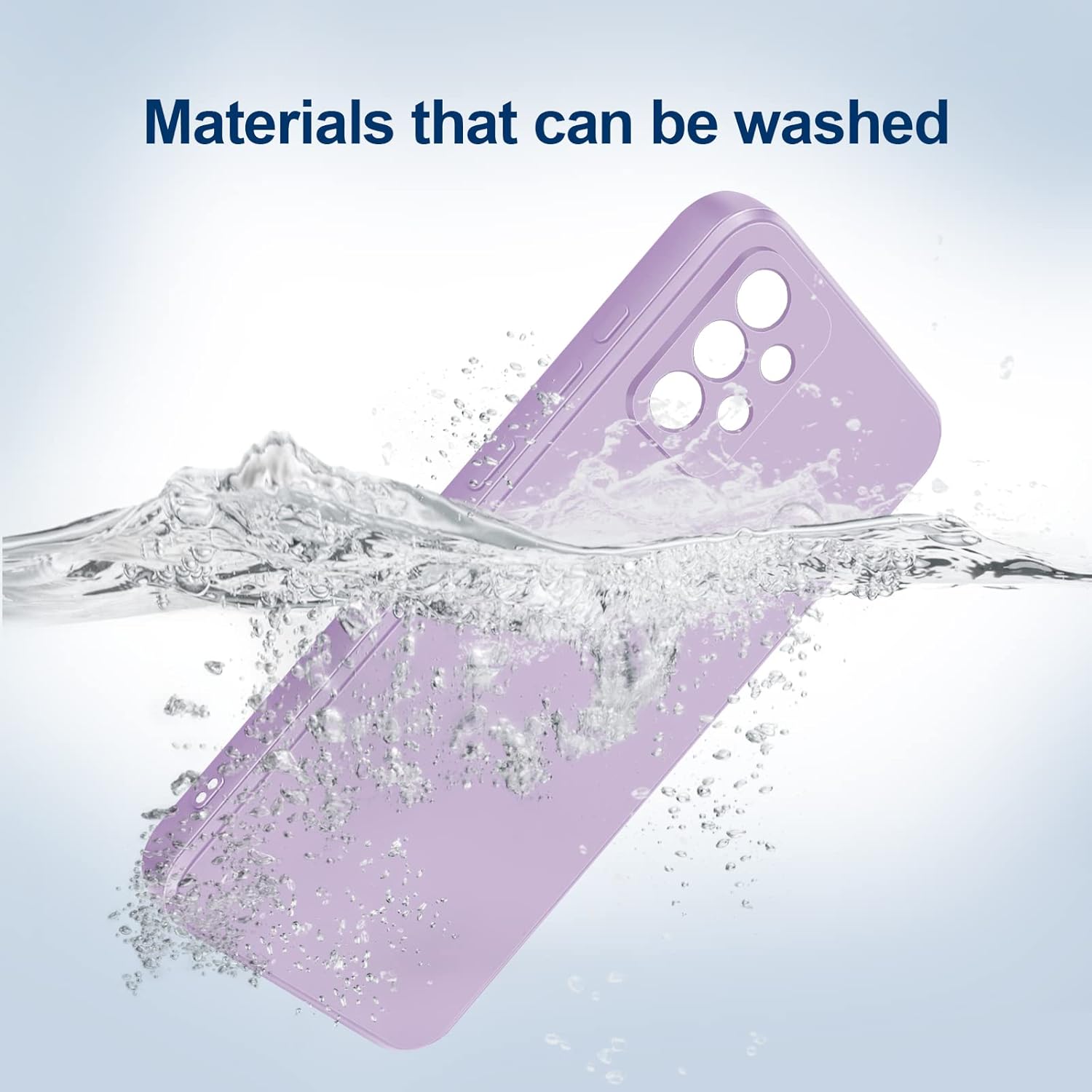 Thumbnail 4 de GiiYoon Liquid-Silicone Hülle für Samsung Galaxy A33 5G (lila) – Rundumschutz mit Mikrofaserfutter