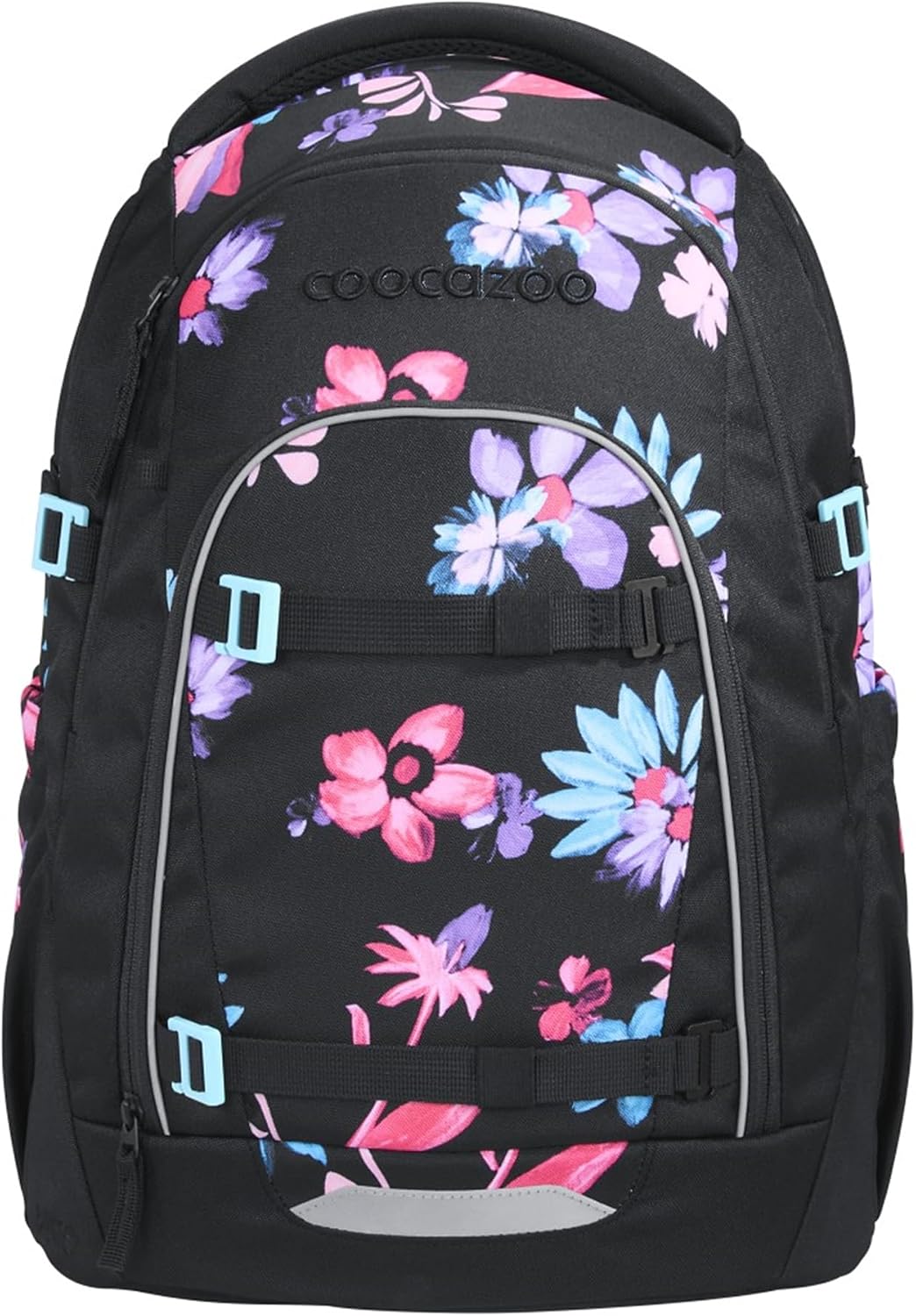Detalle de Coocazoo MATE Schulrucksack Floral Artnight – ergonomisch verstellbar, ab der 3. Klasse