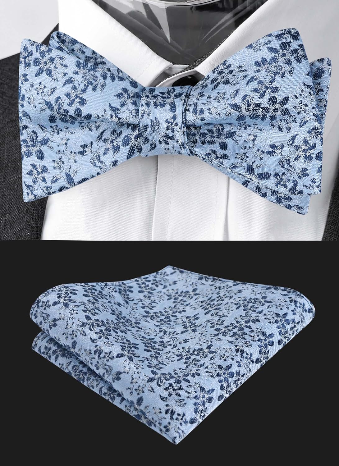 Detalle 2 de Alizeal Floral Bow Tie Set