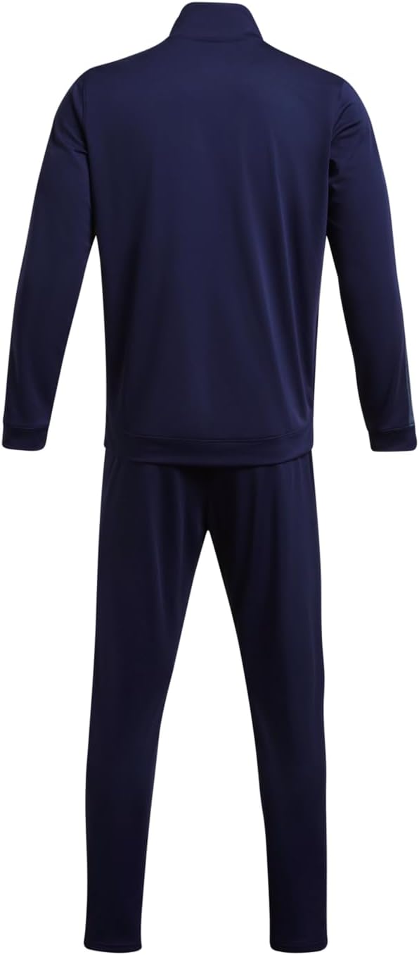 Detalle de Under Armour UA Knit Track Suit para hombre: chándal cómodo en azul medianoche/gris oscuro