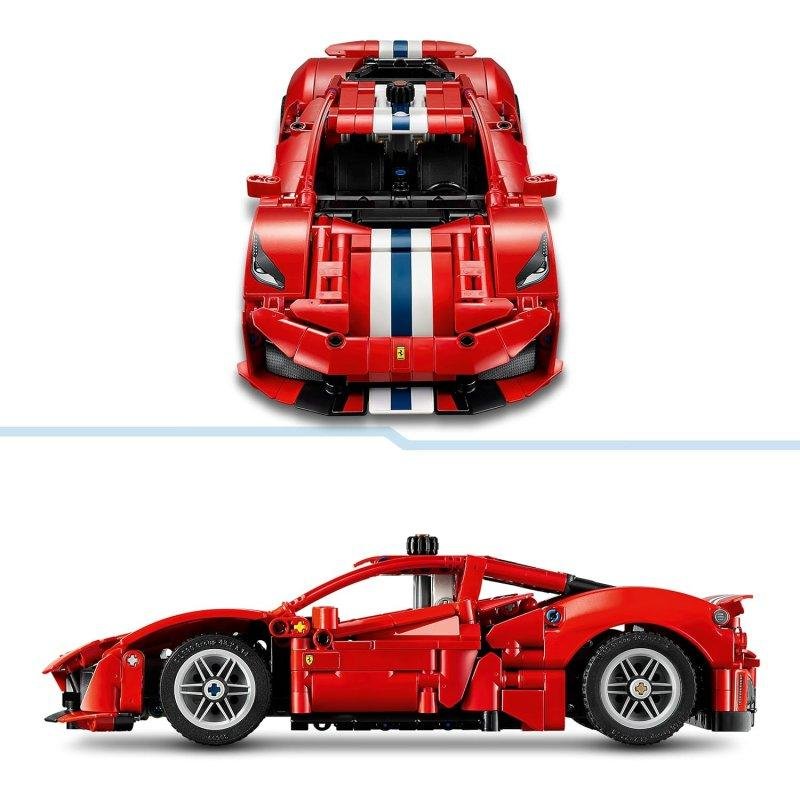 Detalle 2 de LEGO Technic Coche Ferrari 488 Pista 42235 — 882 piezas