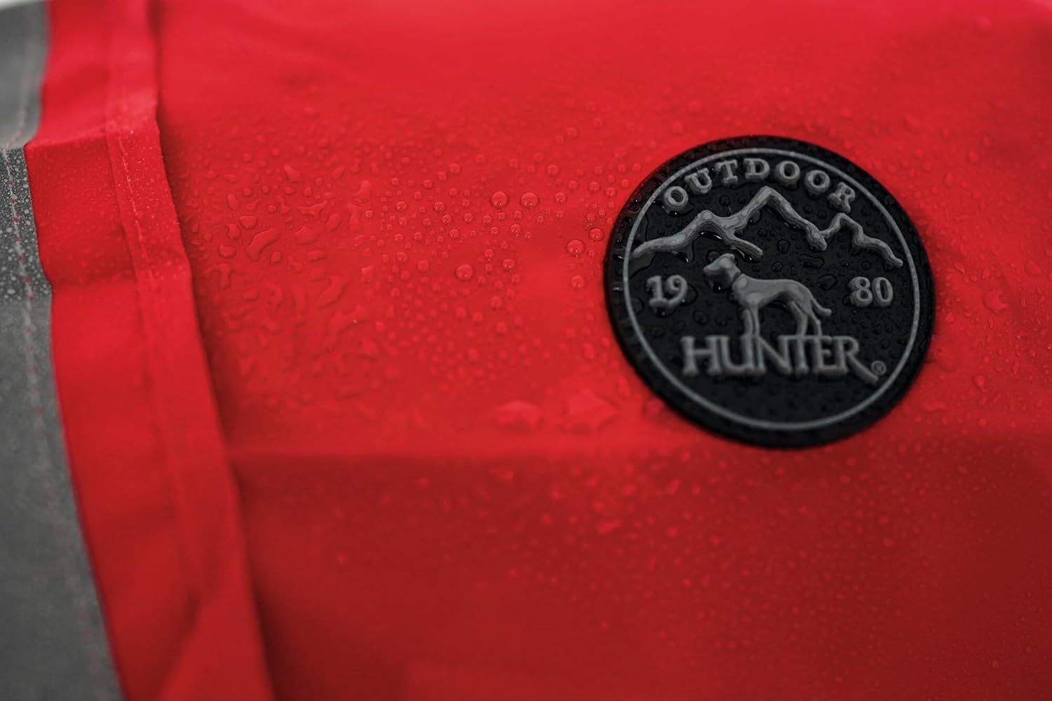 Detalle 2 de HUNTER Hunde-Regenmantel UPPSALA RAIN – roter Allround-Schutz bei Nässe