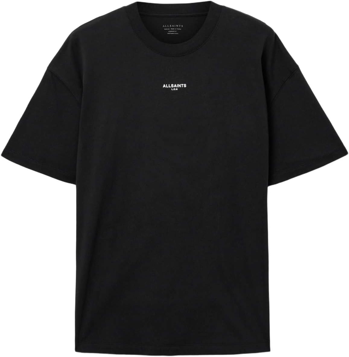 Thumbnail 6 de Allsaints Mikro SS Crew T-Shirt Uomo — T-Shirt oversize a manica corta con girocollo