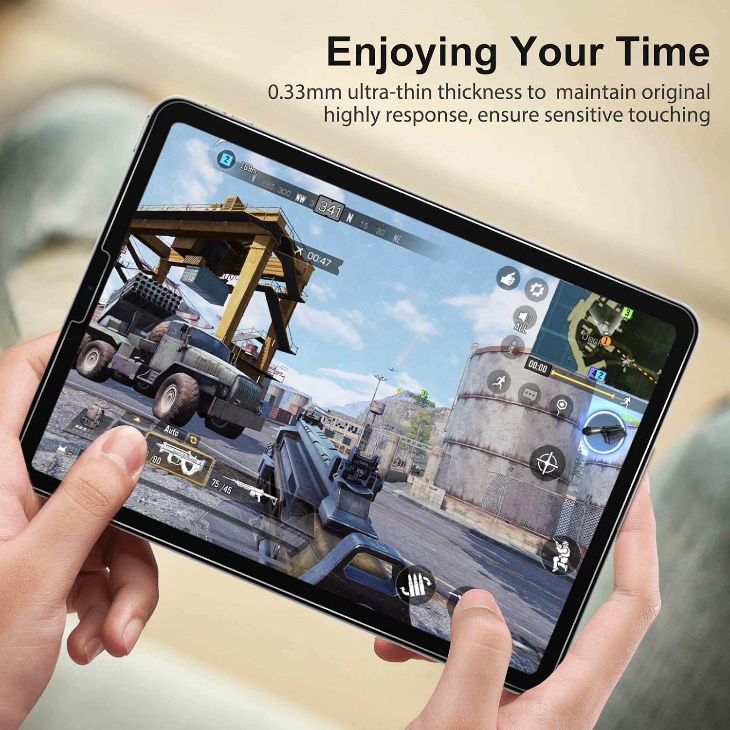 Thumbnail 3 de SPARIN Panzer Schutzglas für iPad Pro 11 Zoll (2022/2021/2020) & iPad Air 5/4 – 9H, kratzfest, 3er-Set