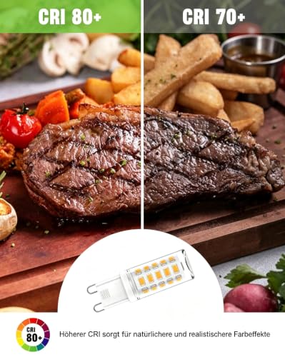 Detalle de tuare G9 LED Lampe Warmweiß 5W / 560 lm – 6er Pack
