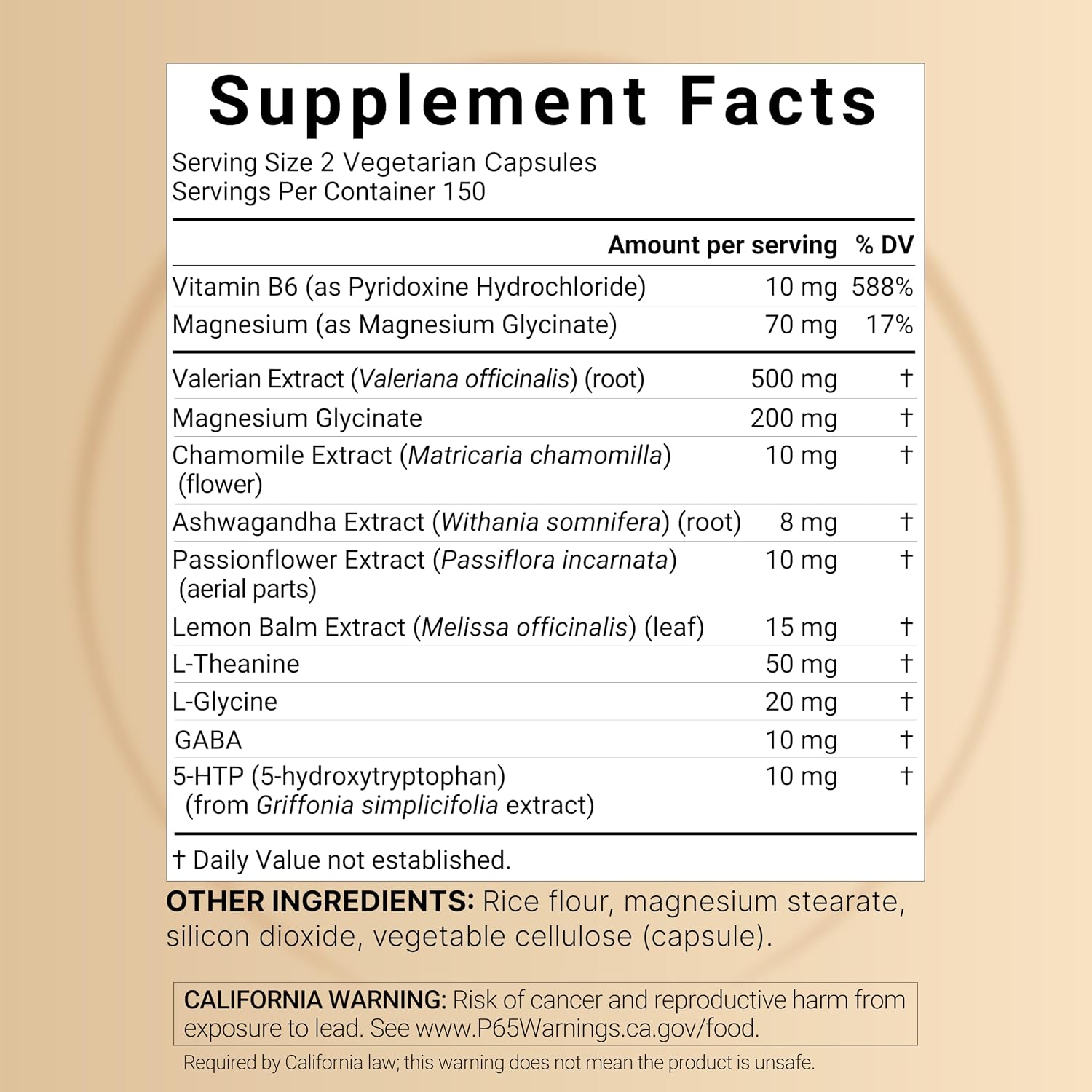 Detalle de NatureBell Valerian Root Supplement, 300 Veggie Capsules