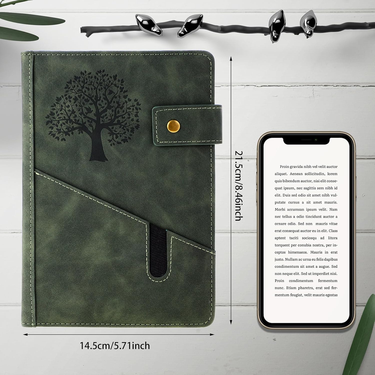 Thumbnail 2 de A5 leather journal with 360 pages