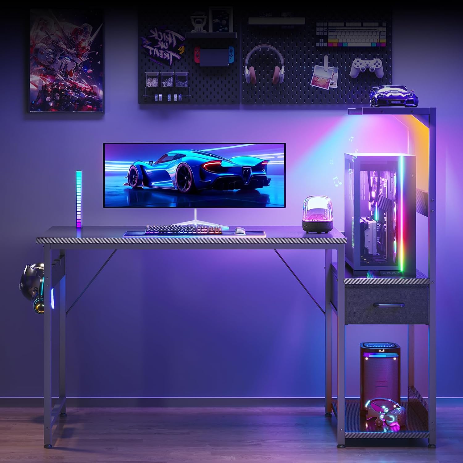 Thumbnail 3 de Coleshome gaming desk, 120×48 cm
