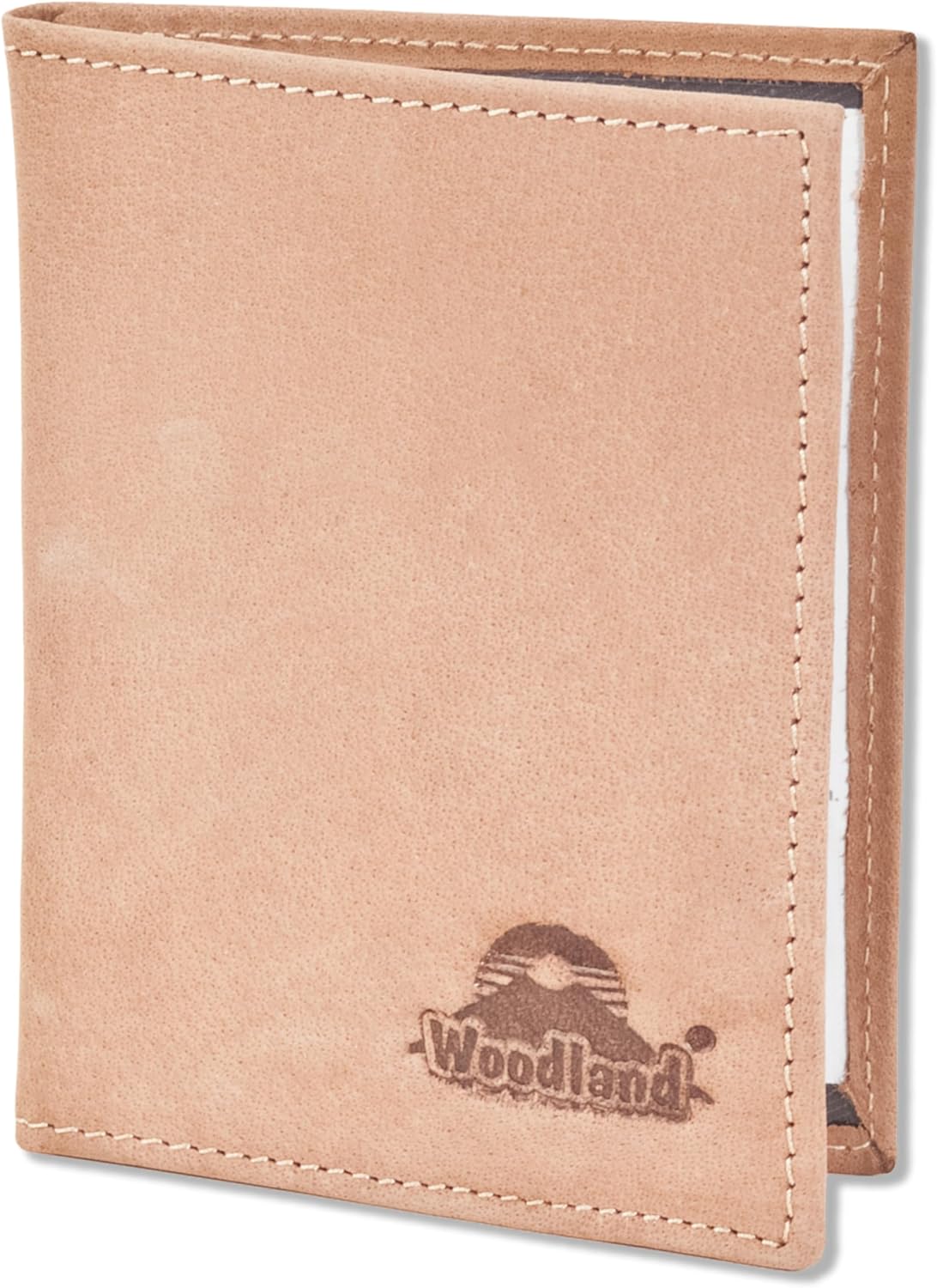 Detalle 2 de Woodland Lederetui für den KFZ-Schein, Kreditkarten und Dokumente mit RFID-Blocker – Cognac/Vintage