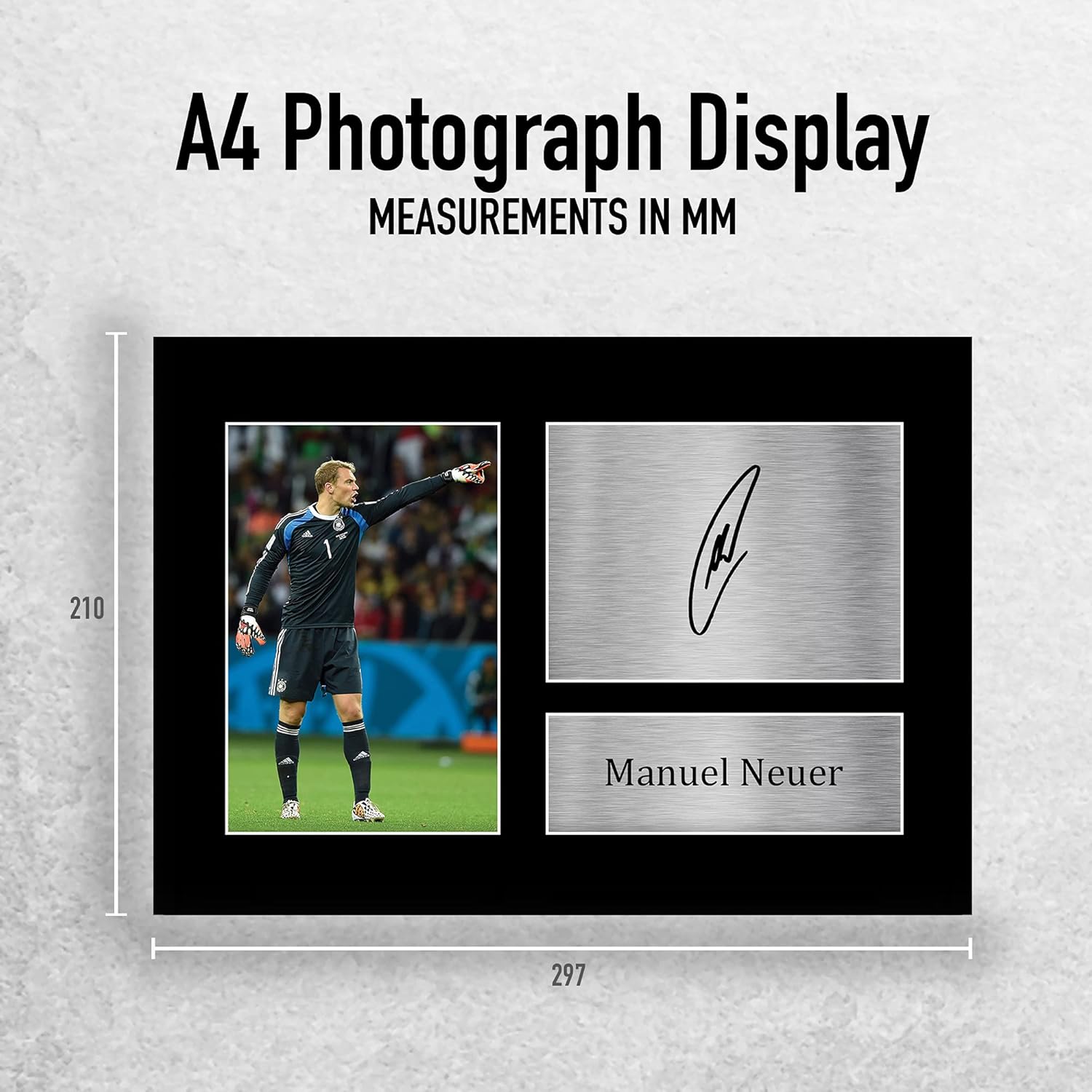 Thumbnail 1 de HWC Trading A4 Manuel Neuer Germany signed autograph picture gift print (A4)