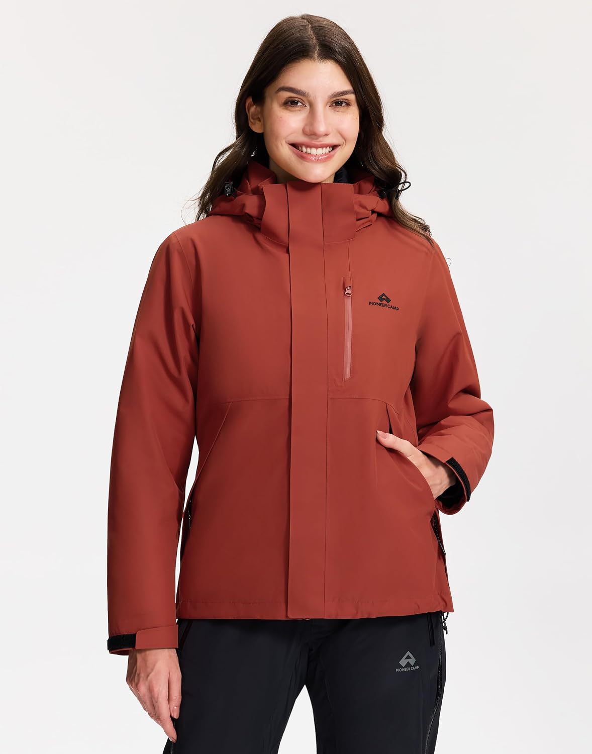 Detalle 2 de Pioneer Camp winterjacke damen 3‑in‑1