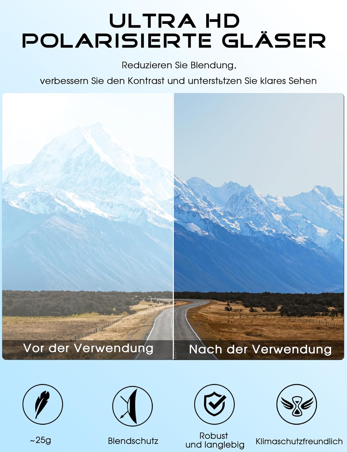 Thumbnail 4 de ATTCL Sonnenbrille Herren Polarisiert UV400