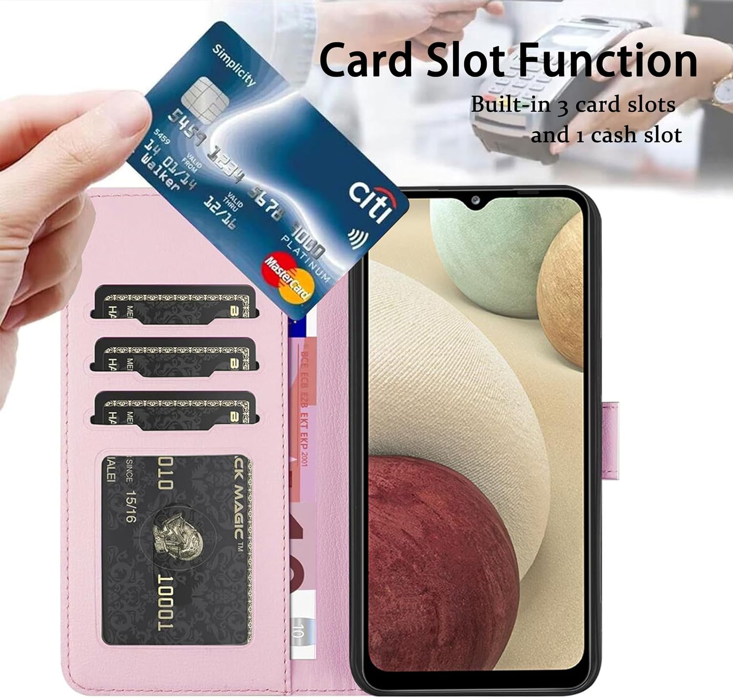 Detalle 1 de FALUWONRU Galaxy A20e case wallet