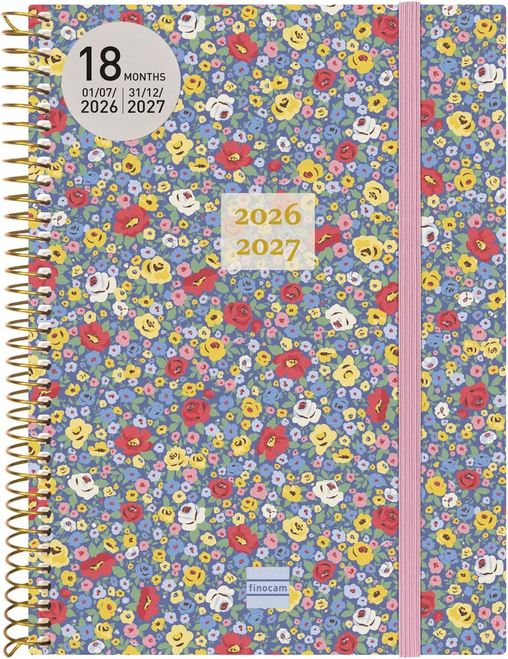 Detalle de Finocam spiralbunden veckokalender A5, 18 månader, juli 2026–december 2027