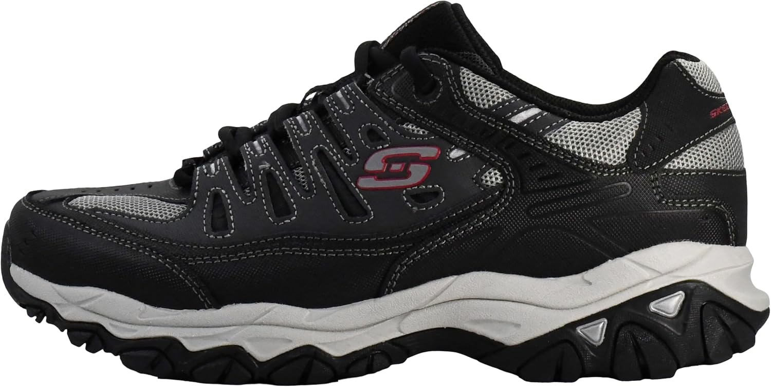Thumbnail 6 de Skechers Men's Afterburn M. Fit Fashion Sneakers – Leather Upper, Memory Foam Insole