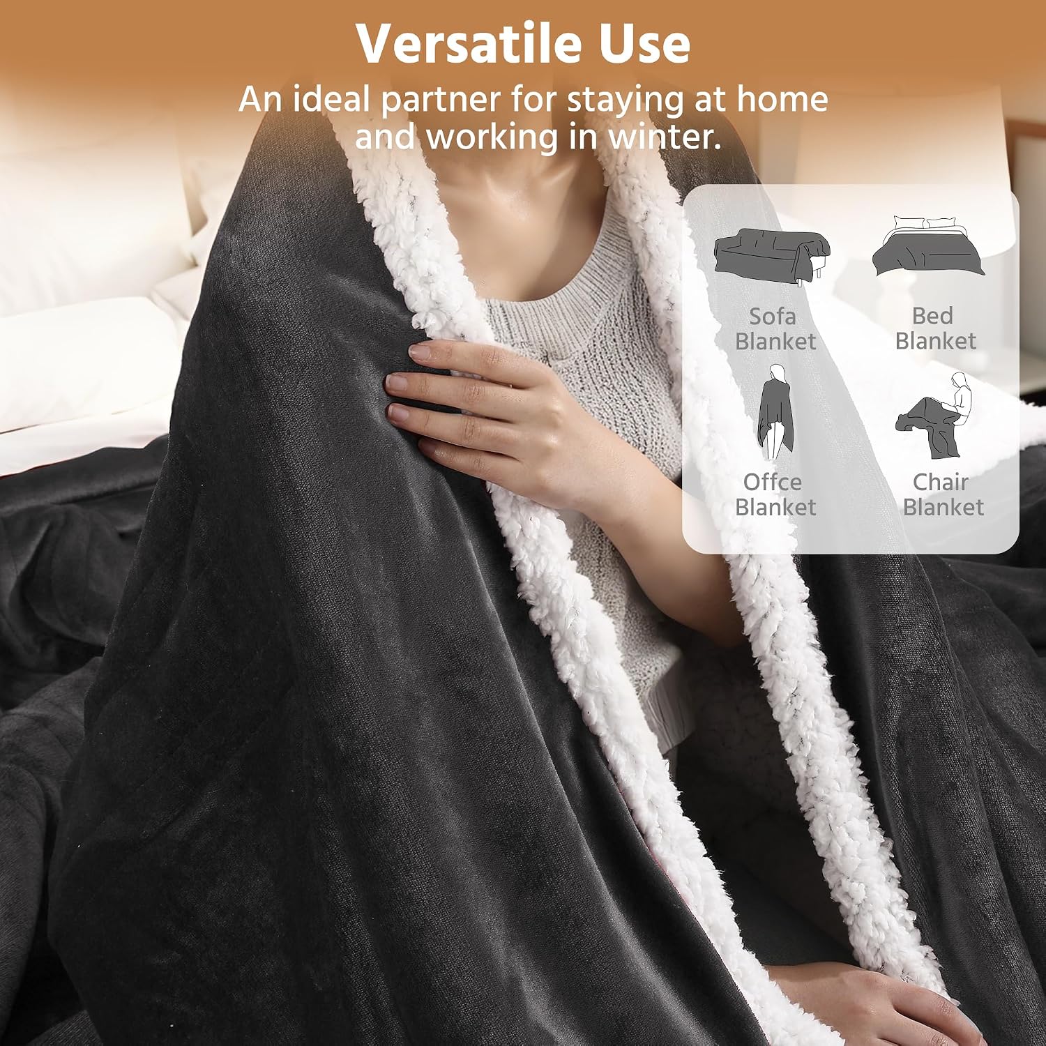Thumbnail 1 de YUSTAL Electric Heated Blanket 72x84
