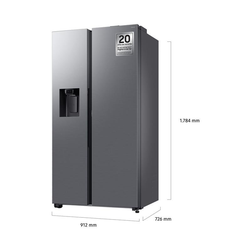 Detalle de Frigorífico Americano Samsung RS80F66KCTEF No Frost 178 cm 634 L Inox WiFi IA