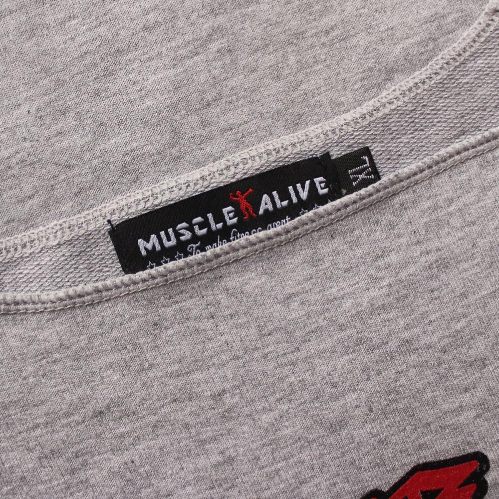 Thumbnail 4 de Muscle Alive Herren Rag Top für Bodybuilding aus 100% Baumwolle (Terry) – Loose Trainieren & Freizeit