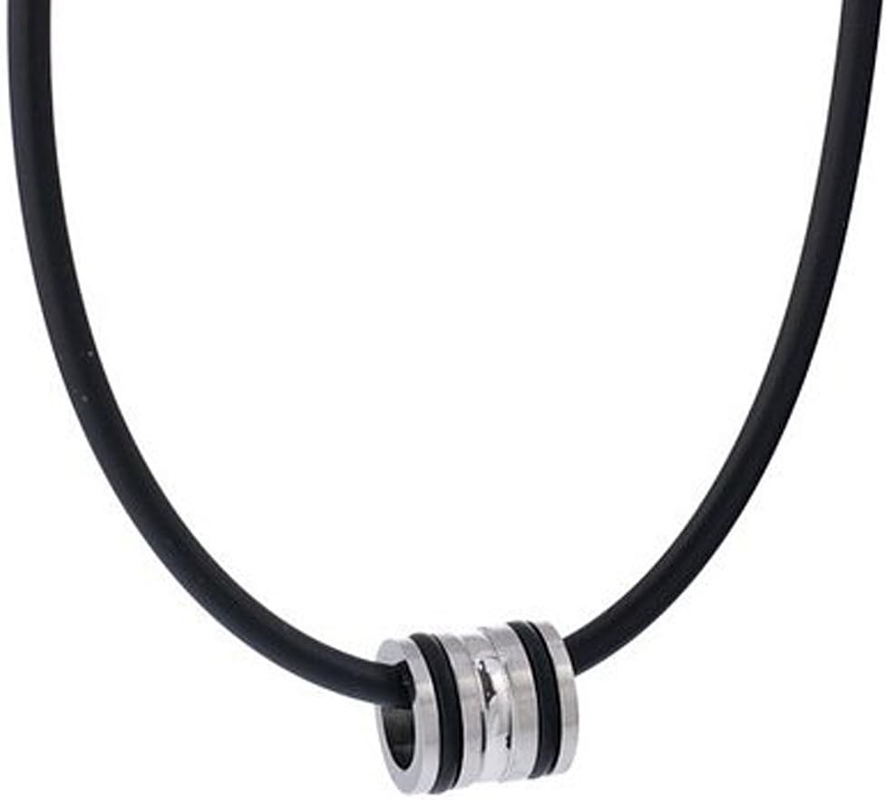 Detalle de DonDon Collar de Cuero con Colgante 50 cm