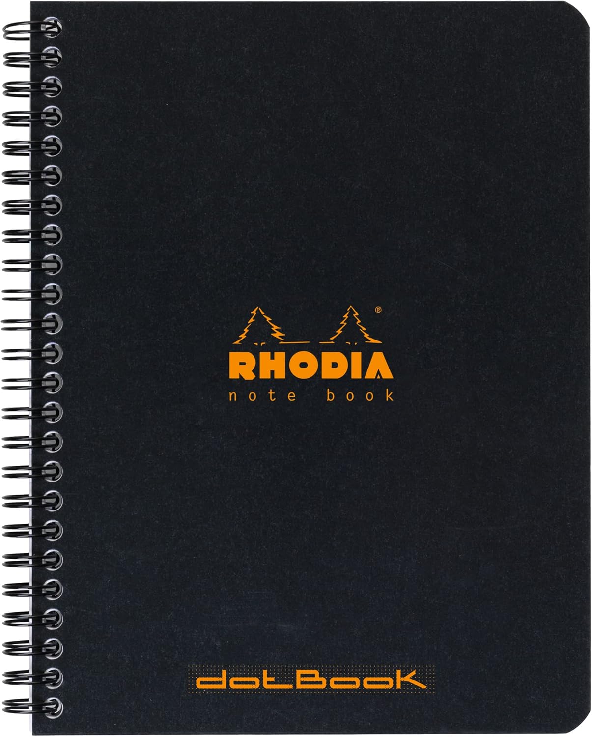 Detalle de RHODIA 193439Cpack Quaderno a spirale NERO A5+ DOT 160 pagine staccabili × 5