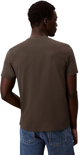 Thumbnail 1 de Calvin Klein camisetas hombre Classic Monogram tee de manga corta con cuello redondo (marrón Beluga), talla L