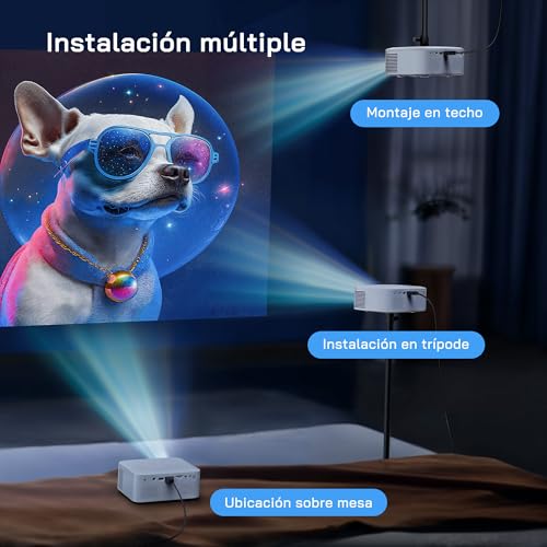 Thumbnail 2 de WOLFANG Mini Proyector 1080P con Trípode y Conexiones