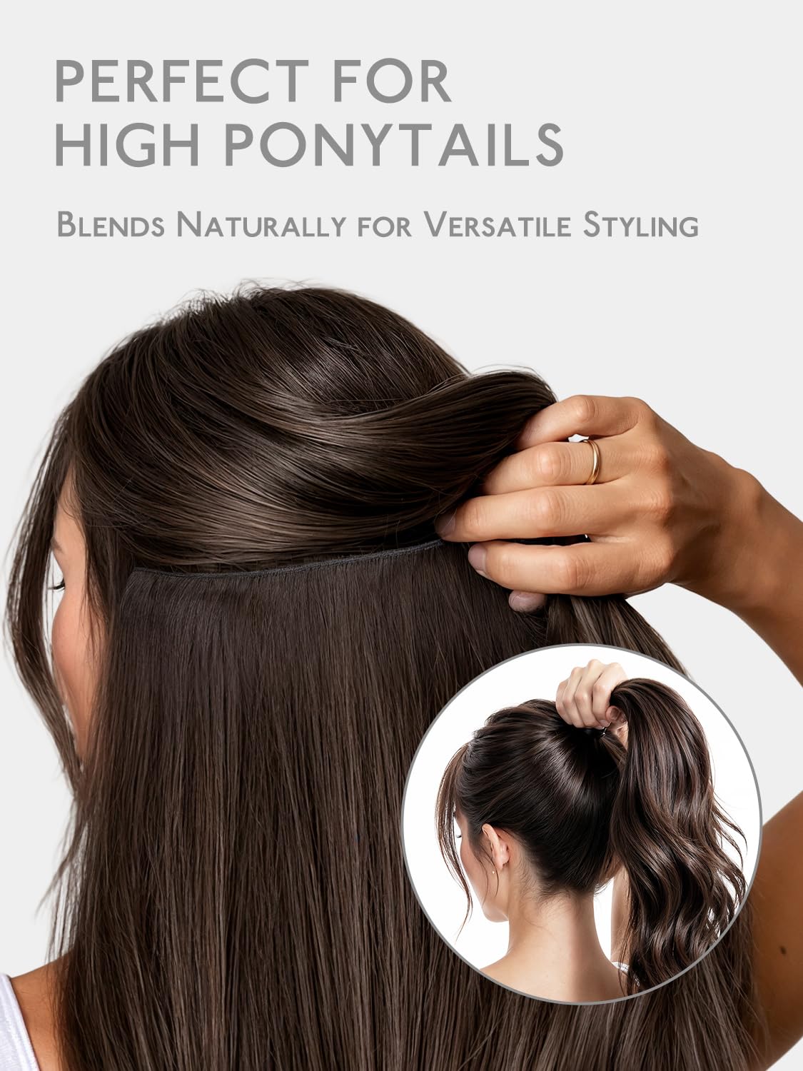 Thumbnail 6 de WENNALIFE WEDGeHoSI#4-18 Butterfly Weft Hair Extensions, 18-Inch Remy Hair