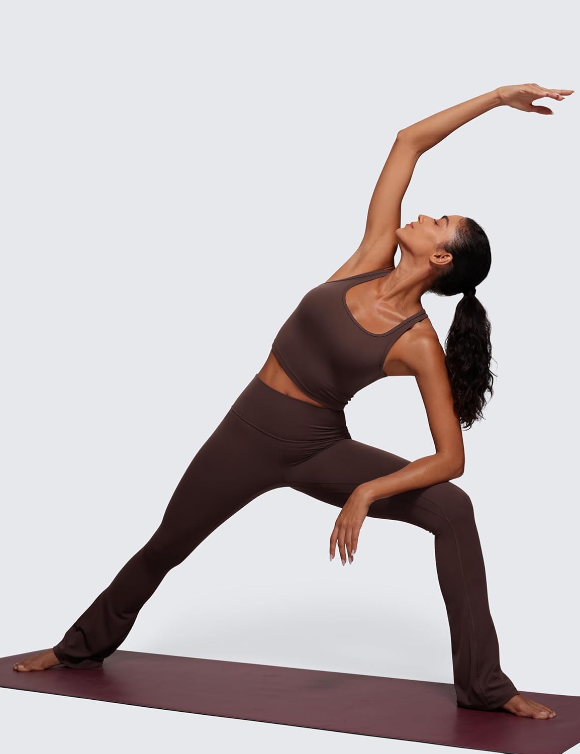 Detalle de CRZ YOGA Butterluxe Donna Y-Back Reggiseno Sportivo imbottito con collo a U – Comfort e versatilità per yoga e allenamento
