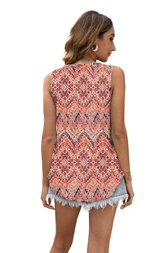 Detalle 2 de Aokosor Ladies Embroidered Eyelet Vest Top – Boho Summer Sleeveless Scoop Neck in Plus Size