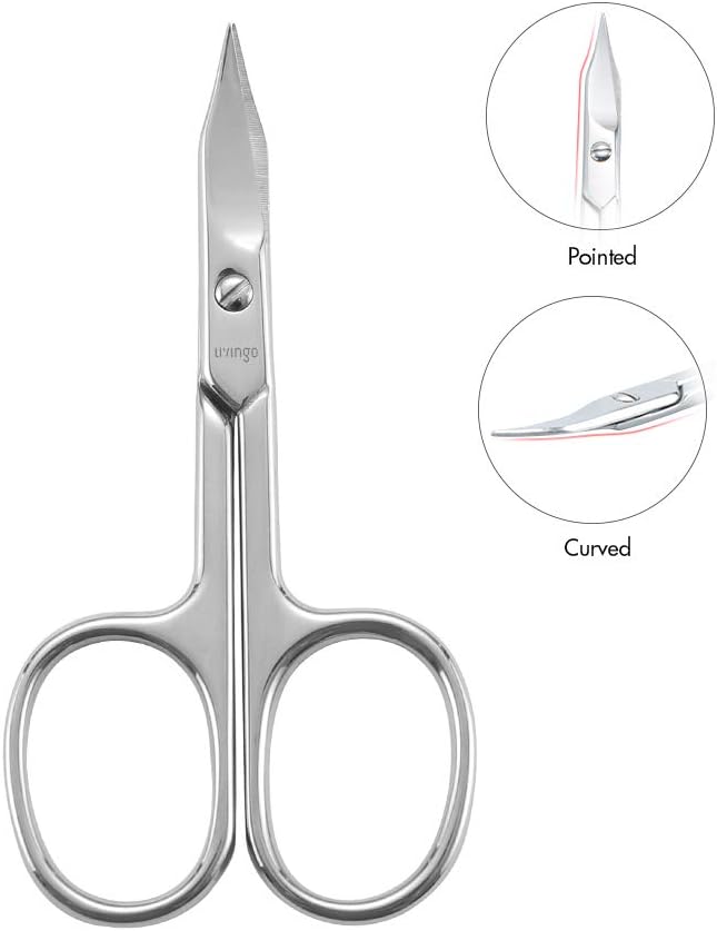 Detalle de LIVINGO 10284 Curved Stainless Steel Nail Scissors, 2.4 cm Blade