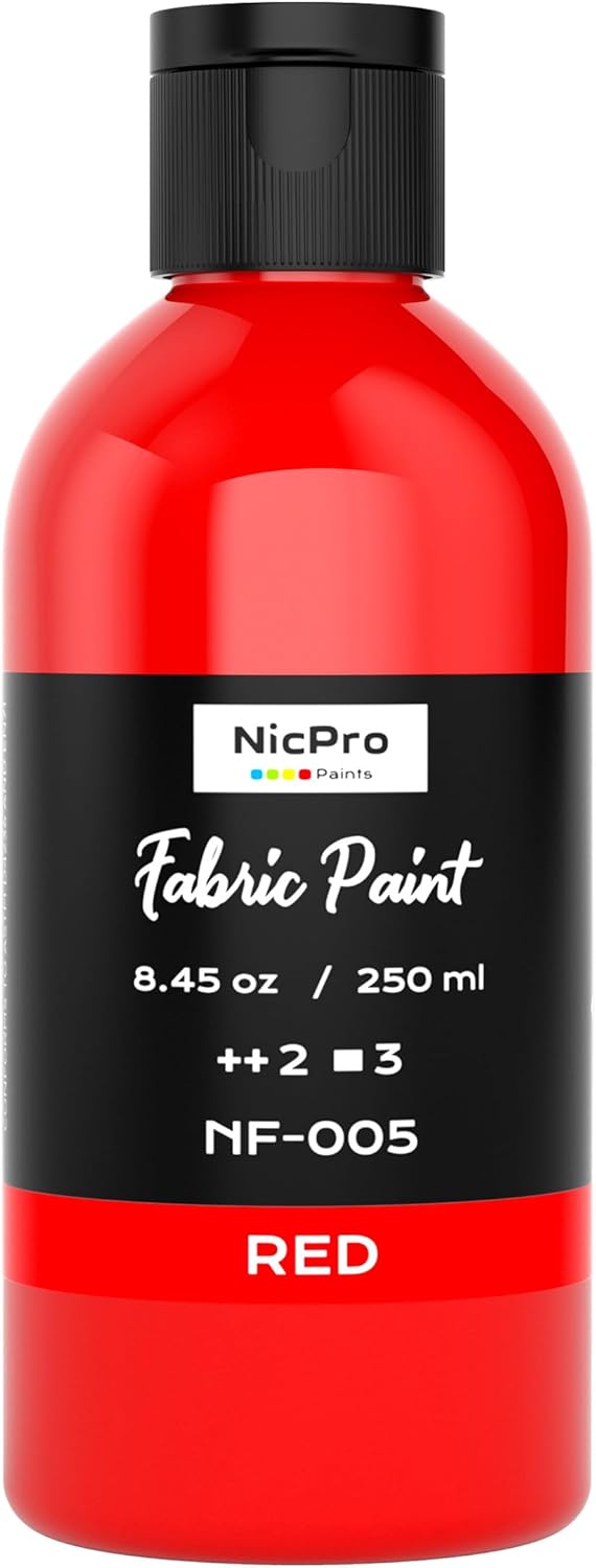 Thumbnail 6 de Nicpro Gold Fabric Paint (8.45 oz / 250 ml) – Permanent, soft non-toxic textile paint for DIY crafts