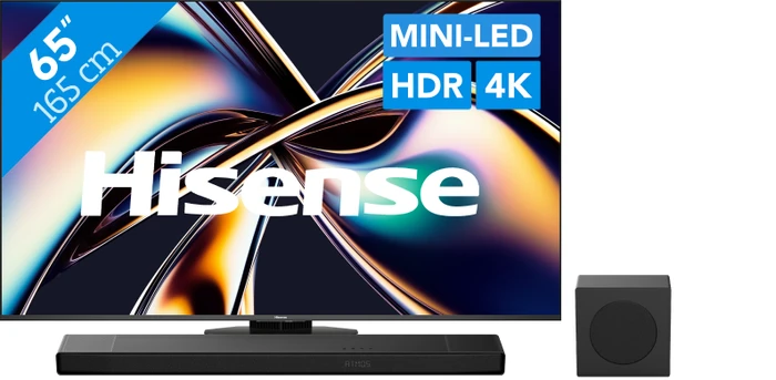 Thumbnail 30 de Hisense 65 Zoll ULED Mini-LED U8Q (2025) TV + Hisense AX3120Q Soundbar-Set