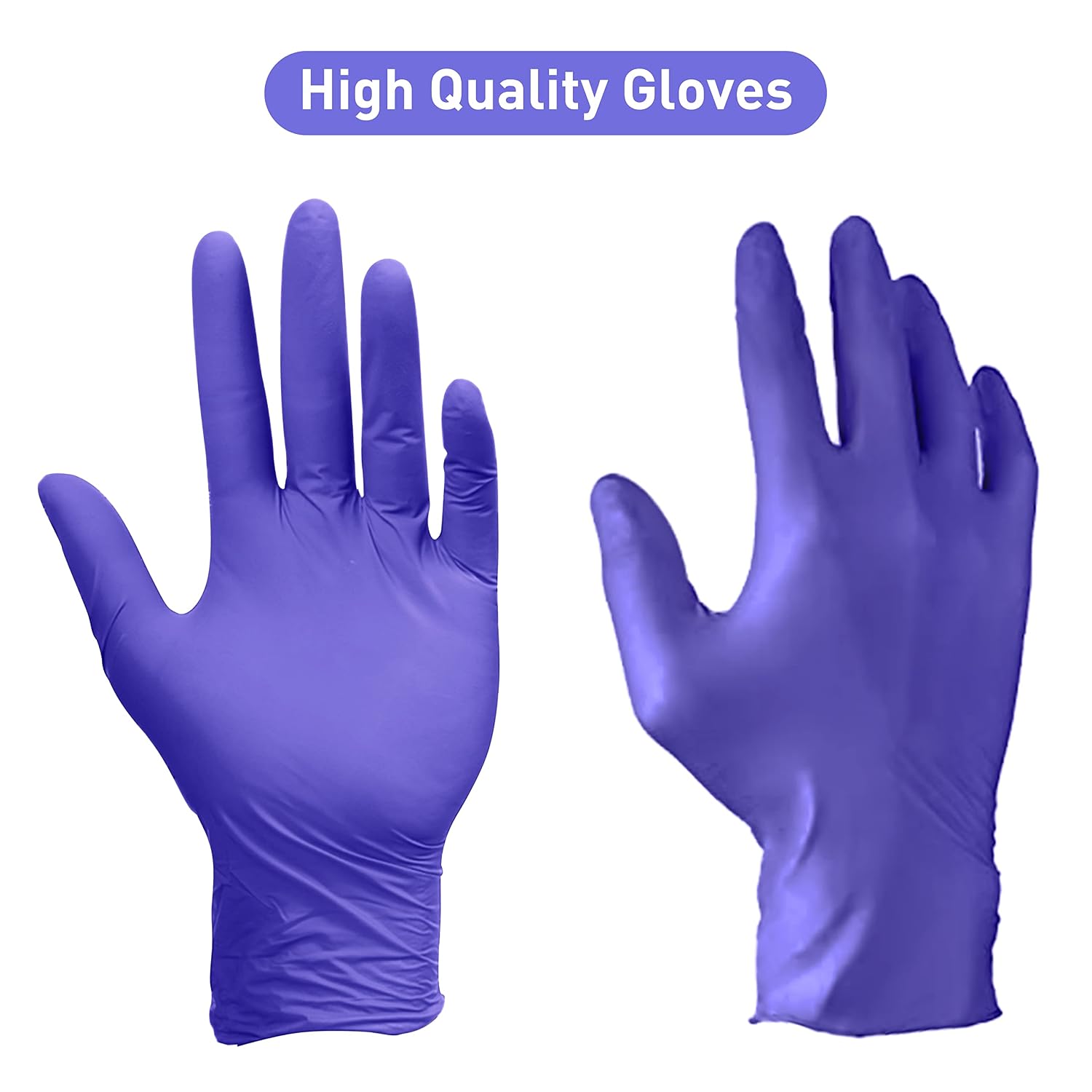 Detalle 2 de PEIPU Nitrile Gloves 100-count disposable gloves