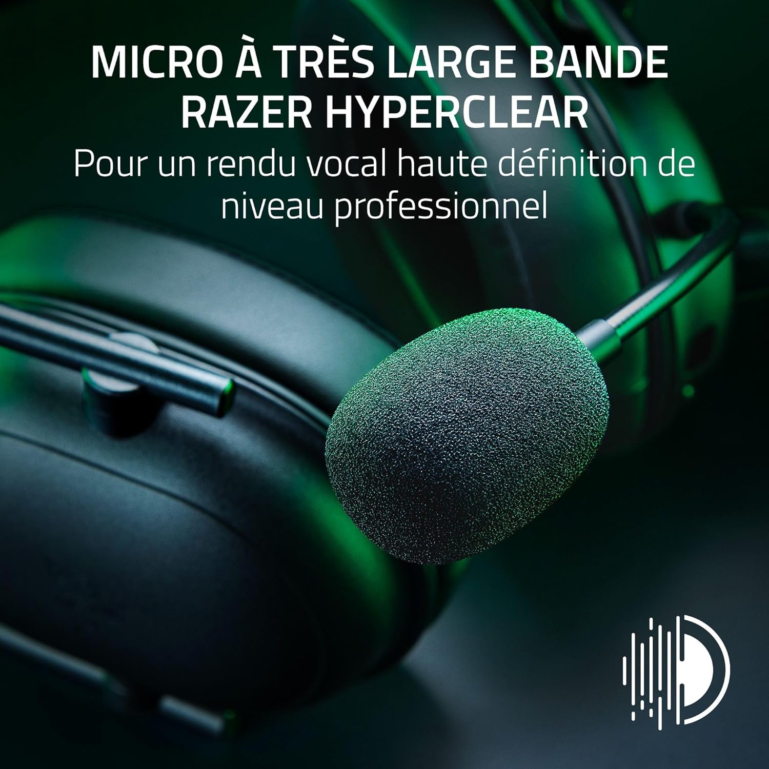 Thumbnail 1 de Razer BlackShark V2 HyperSpeed sans fil PC (HyperClear, TriForce 50 mm, Bluetooth) – Noir