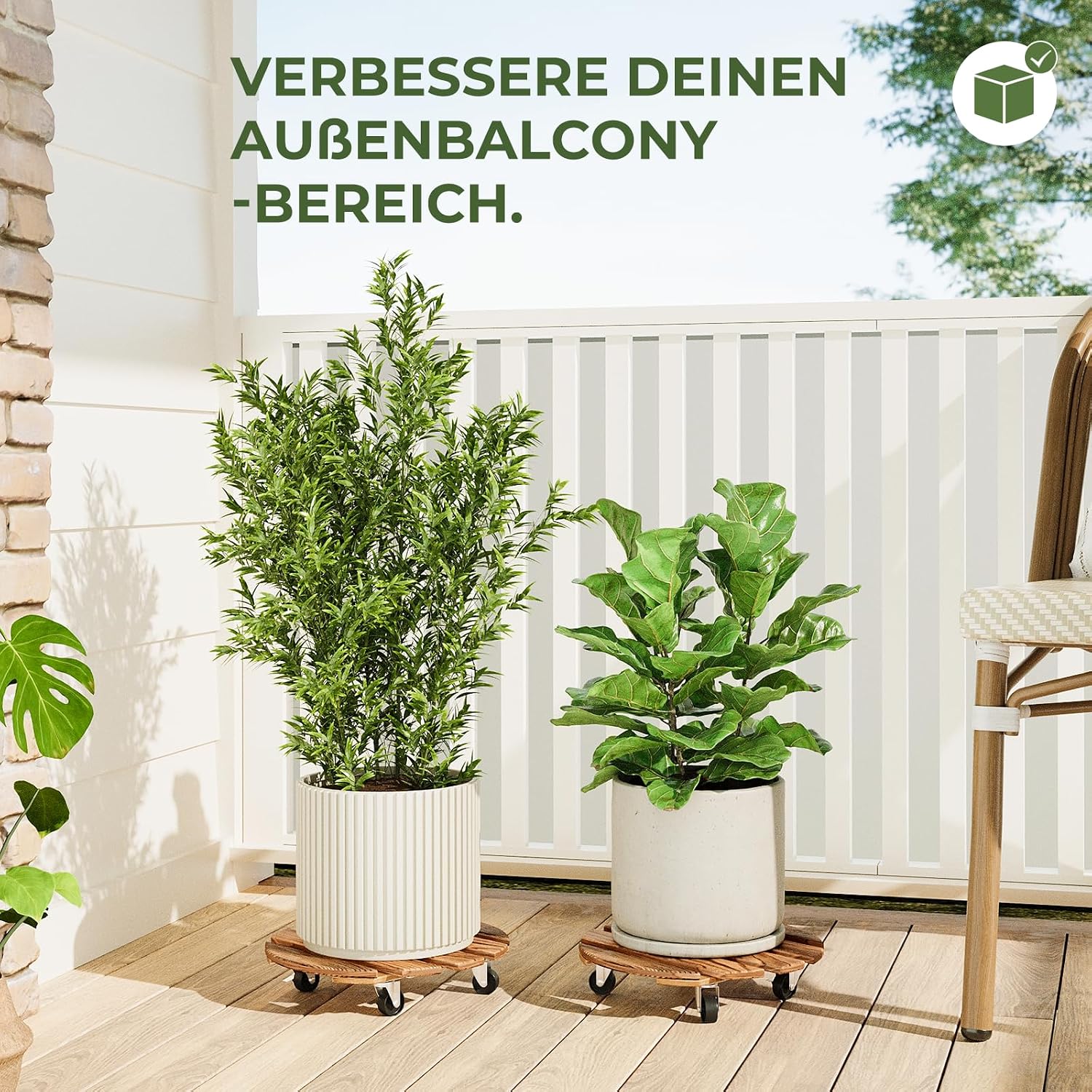 Thumbnail 5 de Bamworld soportes para plantas con ruedas