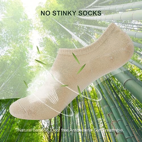 Thumbnail 2 de Niofind Bamboo Trainer Socks for Women and Men – No Show, Non-Slip, Low Cut