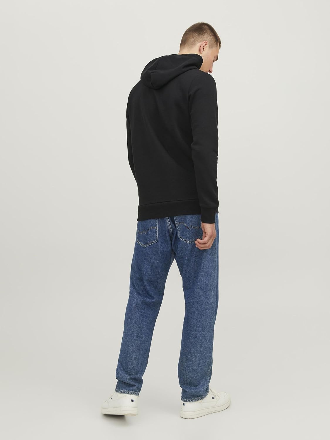 Thumbnail 2 de Jack & Jones Mens Corp Logo Hoody in Black (Large) – A practical everyday layer