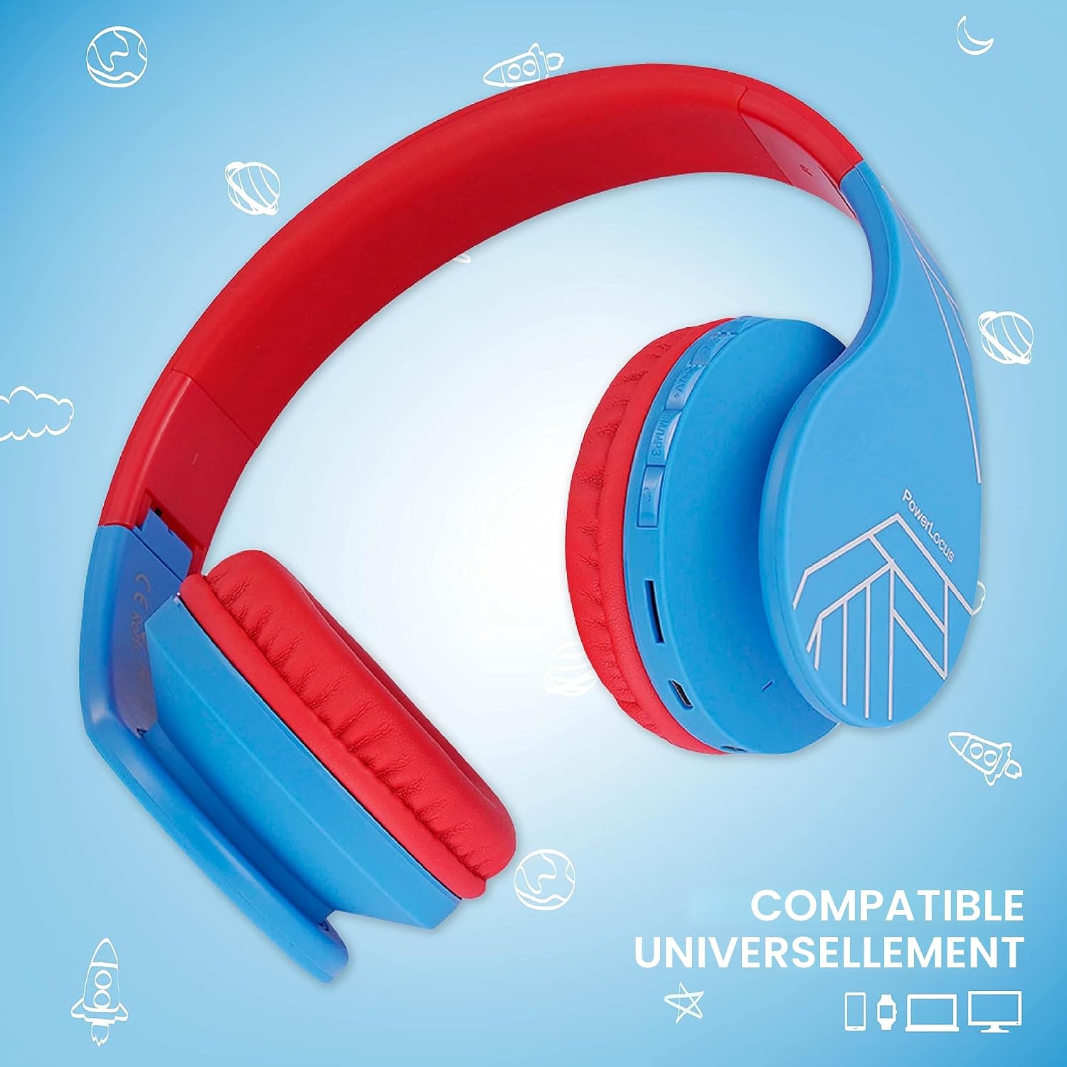 Detalle 2 de PowerLocus Casque Bluetooth pour Enfant 85 dB