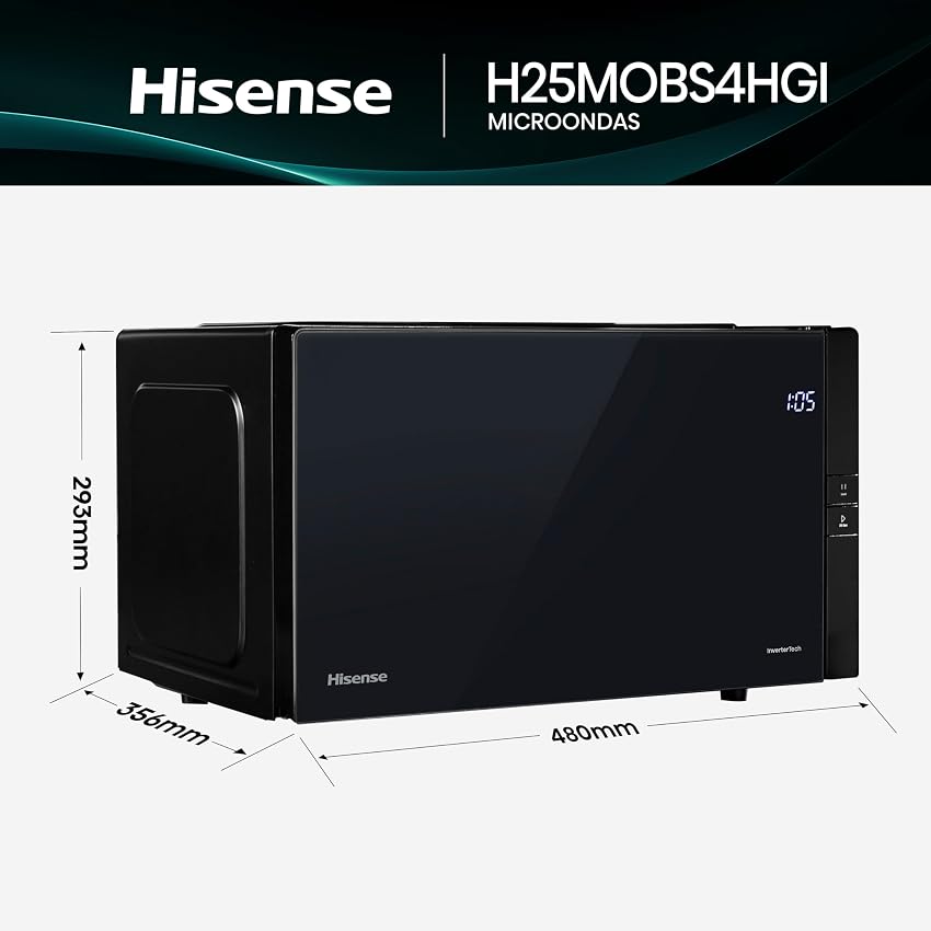 Thumbnail 1 de Hisense H25MOBS4HGI Microondas digital con grill 25 litros