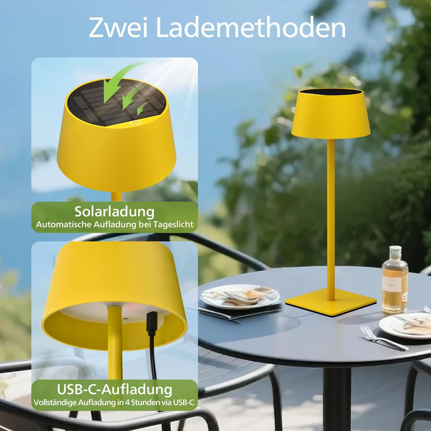 Thumbnail 3 de Philips Solar Tischlampe Kabellose 2 Stück – Tragbare LED Akku Tischleuchte mit 2-stufiger Höhenverstellung