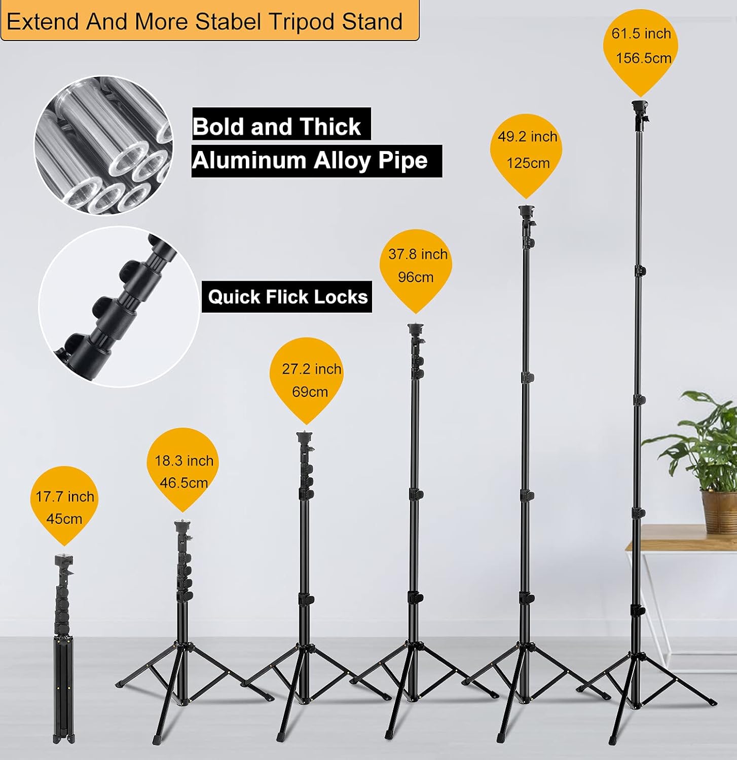 Thumbnail 1 de UPhitnis Aro de Luz 10" con Tripode y Control Remoto 💡