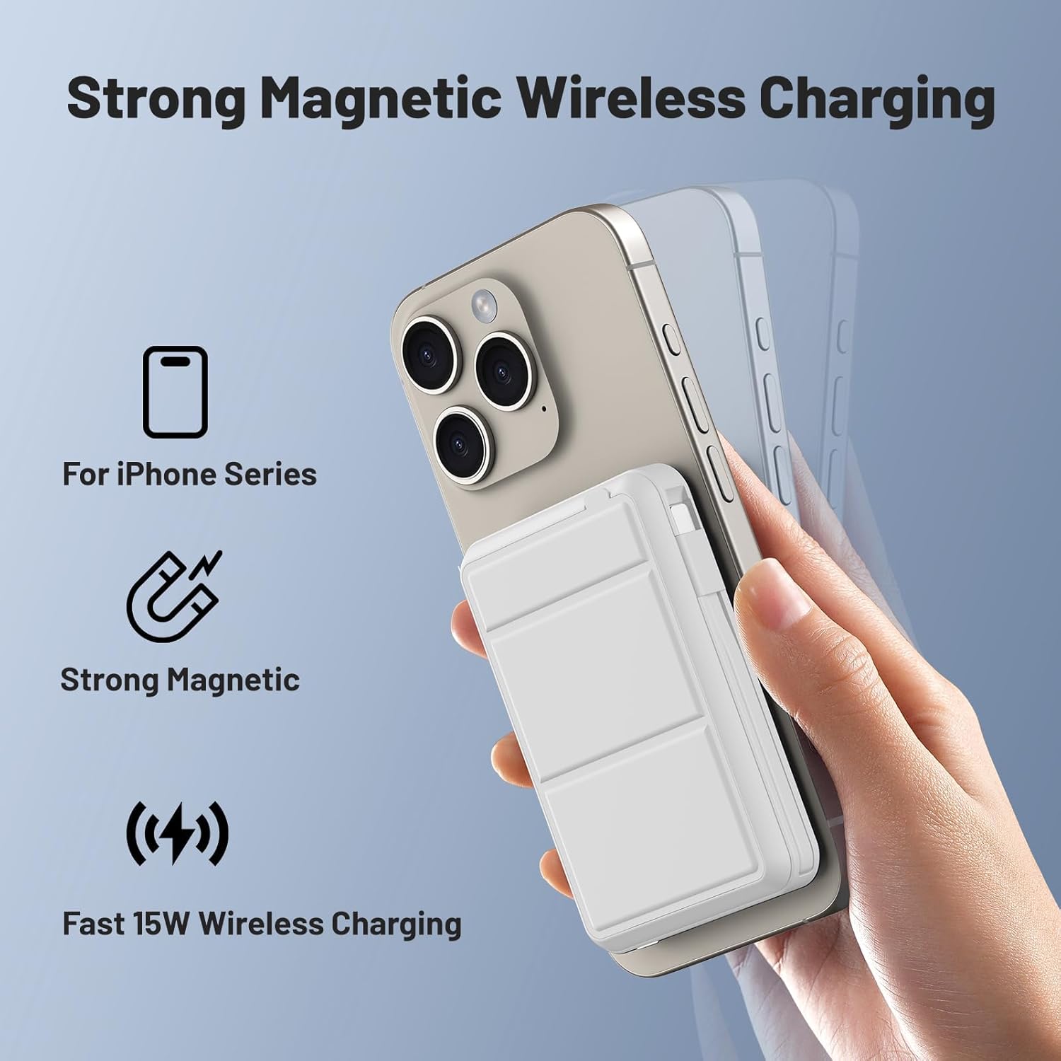 Detalle 2 de Azmuth Power Bank 10000mAh für MagSafe