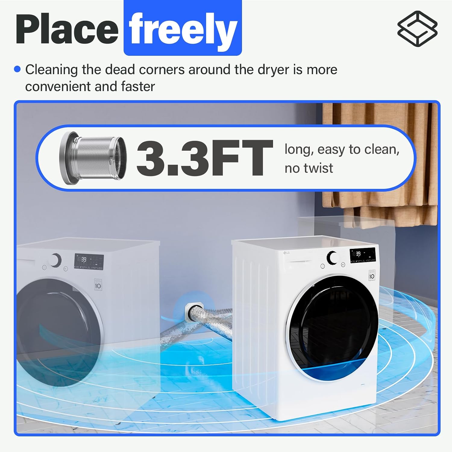 Thumbnail 6 de Drfilty MV-180 Magnetic Dryer Vent Connector Kit, 4-Inch Hose